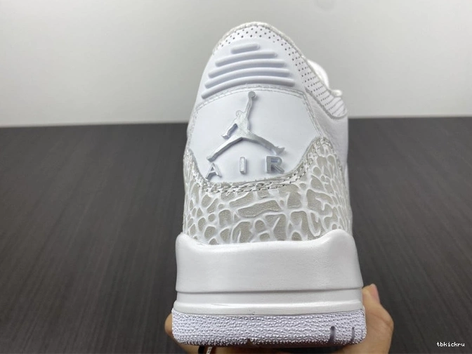 Cheap TBK Retro Air 'Triple 3 Jordan White' PS 429487-111 0717